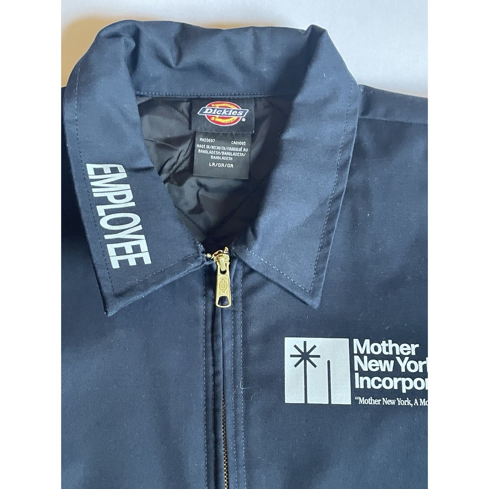 Dickies Mother NYC  Security Jacket Men Large Dark Blue  Insulated Workwear - Picture 2 of 15
